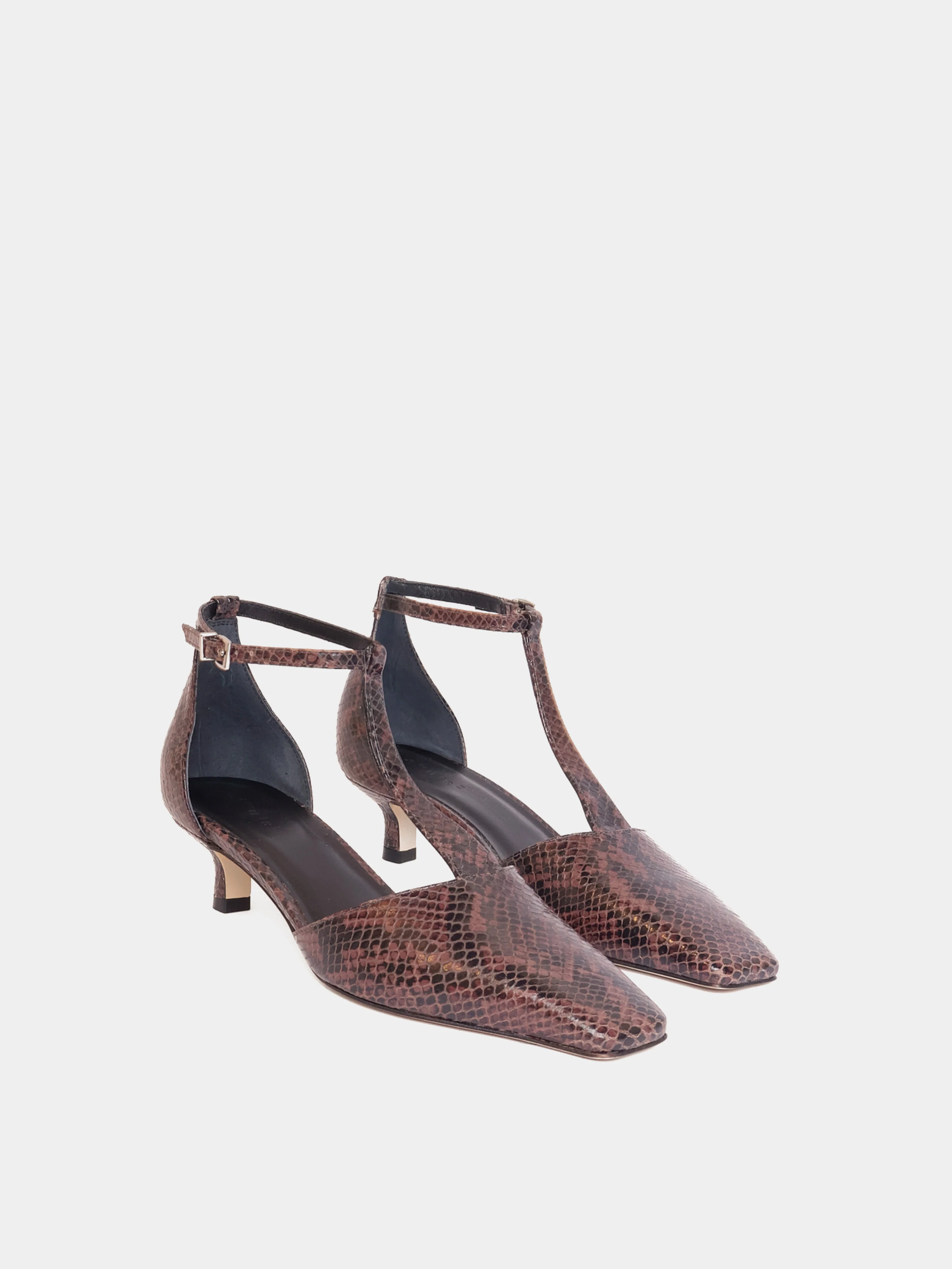Almada Brown Snake Pump - Image 3