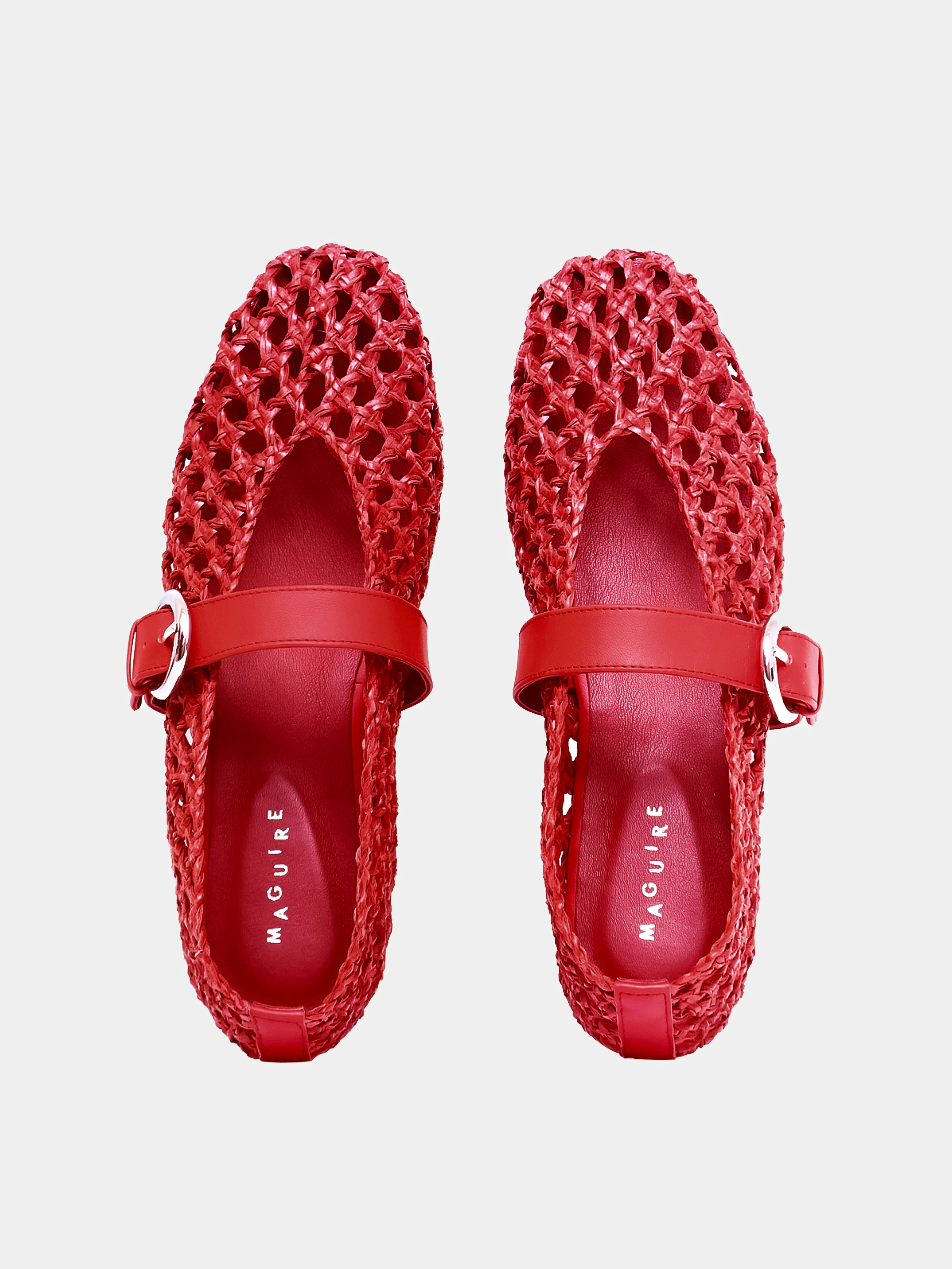 Aveiro Red Woven Ballerina - Image 5