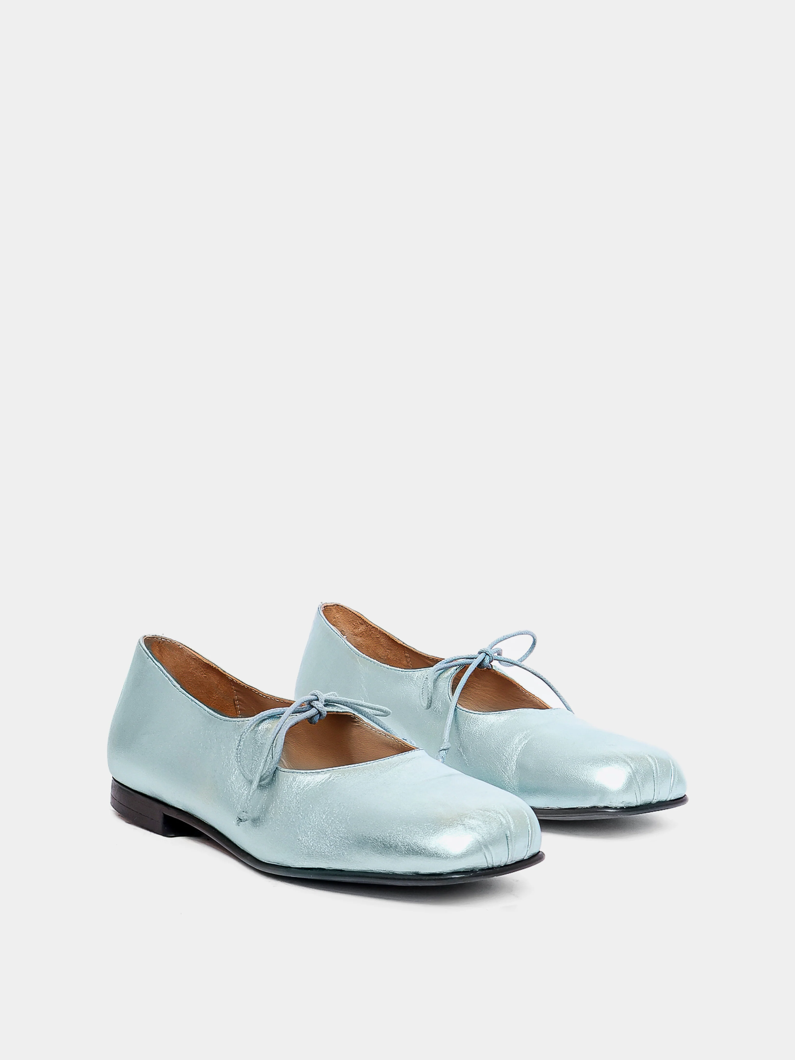 Gaia Blue Metallic Ballerina - Image 3
